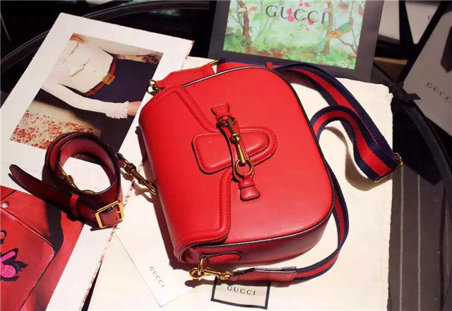 Gucci Lady Web Leather Shoulder Bag (Varied Colors)