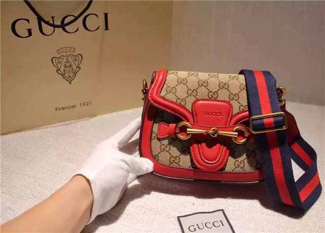 Gucci Small Lady Web Original GG Shoulder Bag (Varied Colors)