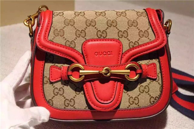 Gucci Small Lady Web Original GG Shoulder Bag (Varied Colors)