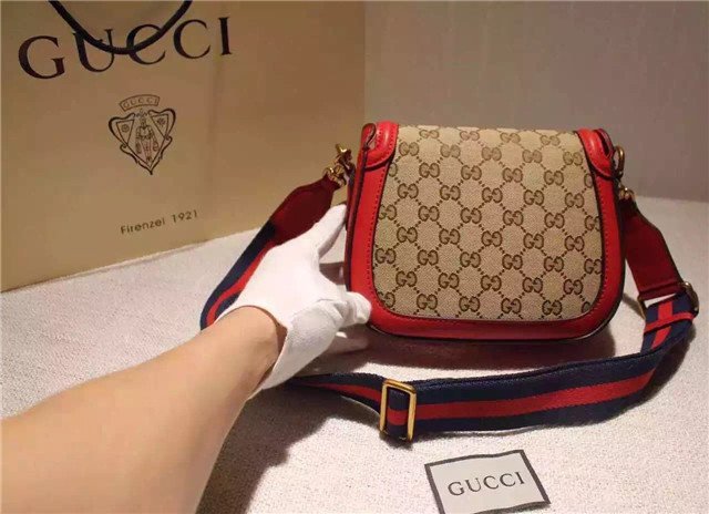 Gucci Small Lady Web Original GG Shoulder Bag (Varied Colors)