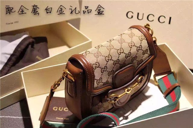 Gucci Small Lady Web Original GG Shoulder Bag (Varied Colors)