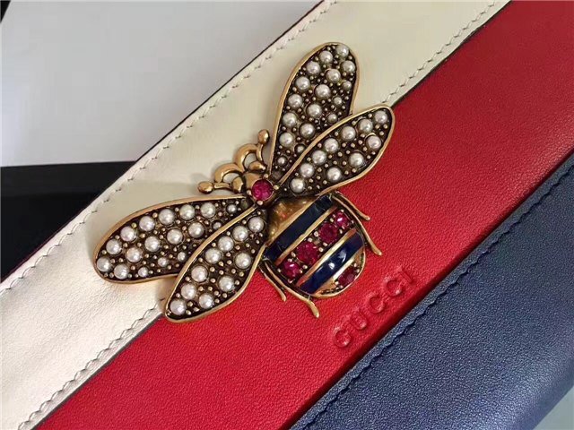 Gucci Queen Margaret Leather Zip Around Wallet (Varied Colors)