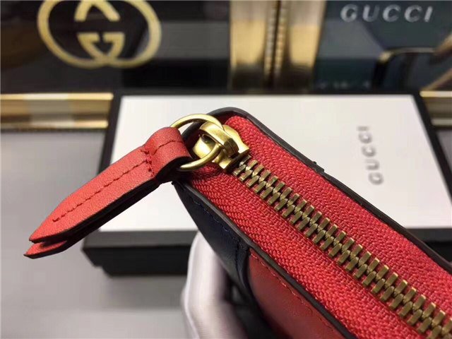 Gucci Queen Margaret Leather Zip Around Wallet (Varied Colors)