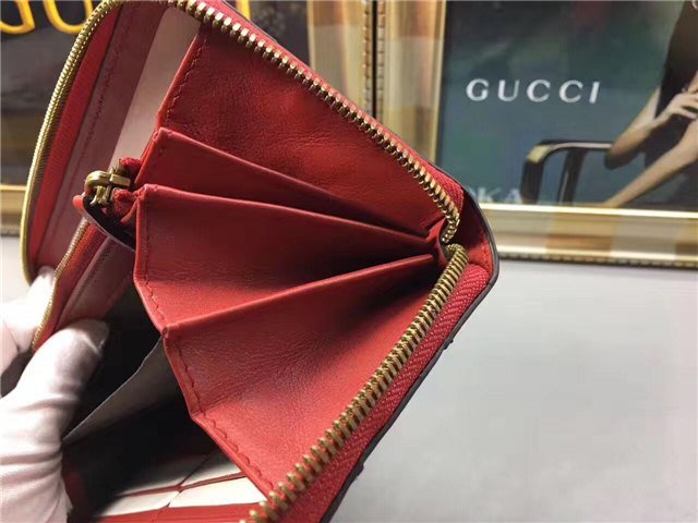 Gucci Queen Margaret Leather Zip Around Wallet (Varied Colors)