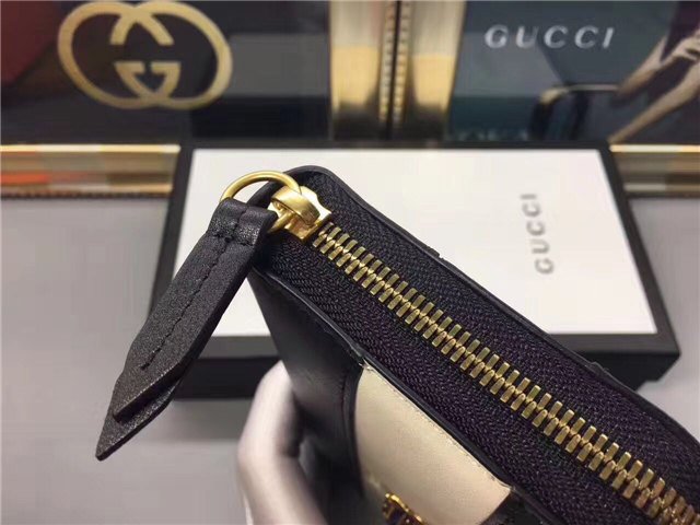 Gucci Queen Margaret Leather Zip Around Wallet (Varied Colors)