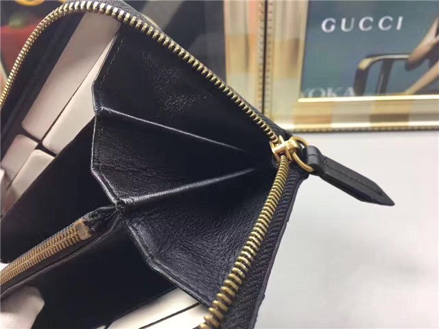 Gucci Queen Margaret Leather Zip Around Wallet (Varied Colors)