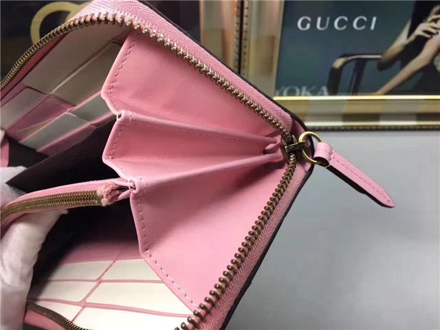 Gucci Queen Margaret Leather Zip Around Wallet (Varied Colors)