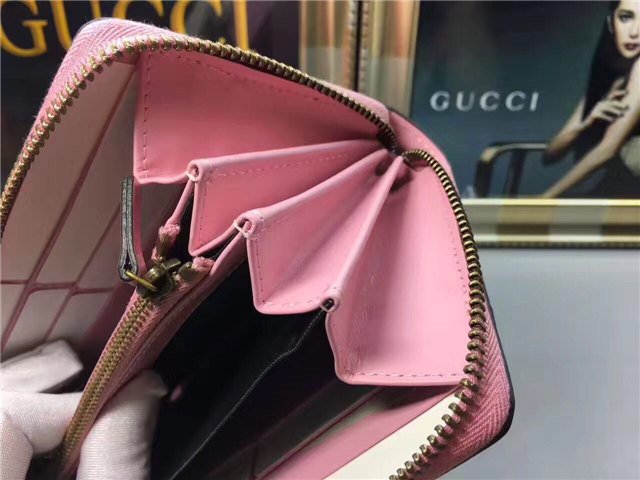 Gucci Queen Margaret Leather Zip Around Wallet (Varied Colors)