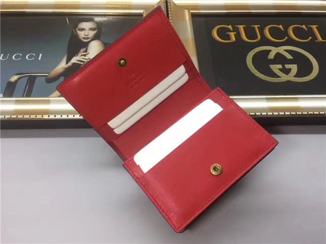 Gucci GG Supreme Card Case With Cherries