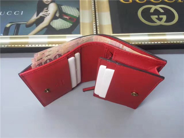 Gucci GG Supreme Card Case With Cherries