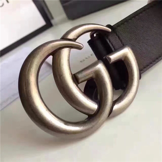 Gucci Leather Belt with Double G Buckle (Varied Colors)