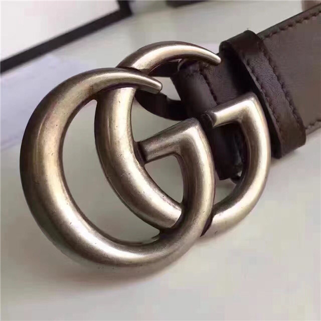 Gucci Leather Belt with Double G Buckle (Varied Colors)
