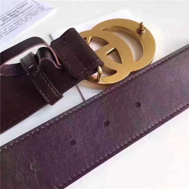 Gucci Leather Belt with Double G Buckle (Varied Colors)