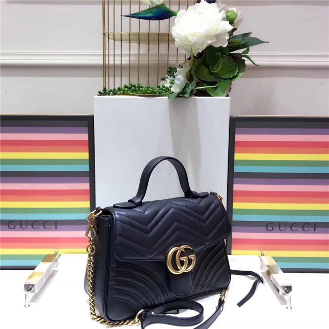 Gucci GG Marmont Small Top Handle Bag (Varied Colors)