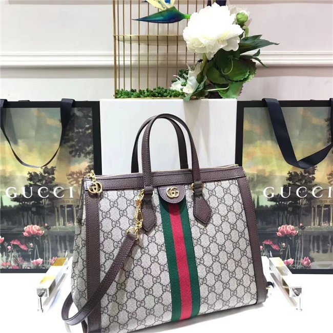 Gucci Ophidia GG Medium Top Handle Bag