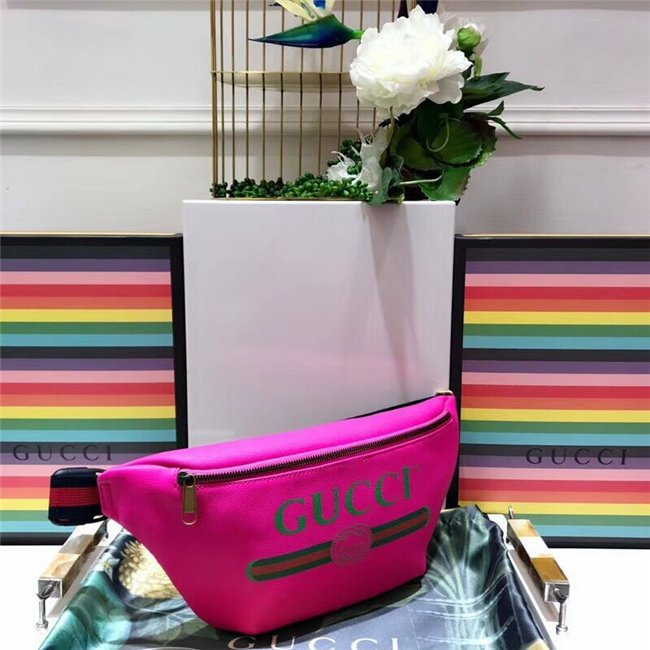 Gucci Print Leather Belt Bag (Varied Colors)
