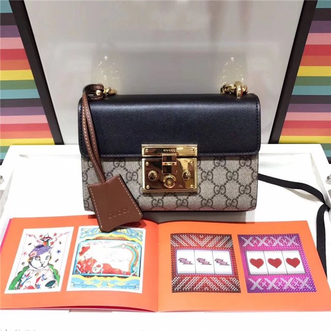 Gucci Padlock small GG Supreme Canvas Shoulder Bag (Varied Colors)