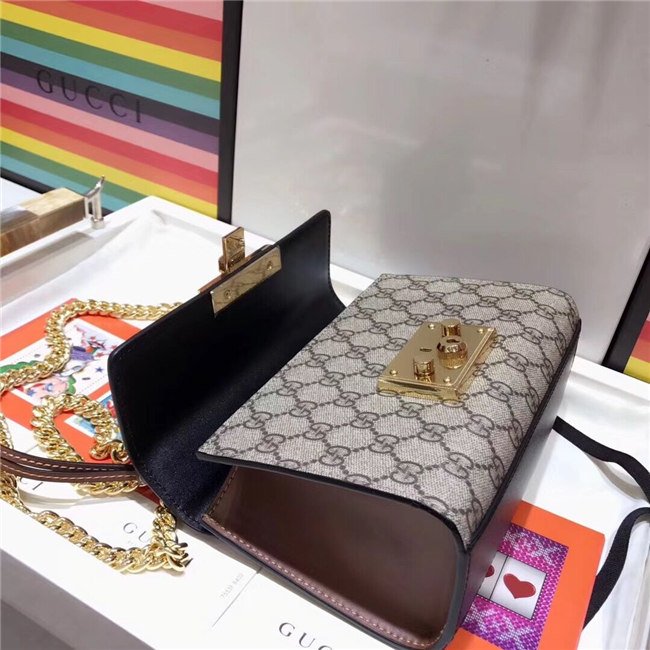 Gucci Padlock small GG Supreme Canvas Shoulder Bag (Varied Colors)