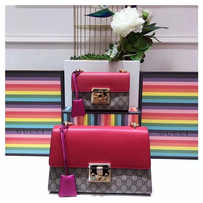 Gucci Padlock small GG Supreme Canvas Shoulder Bag (Varied Colors)