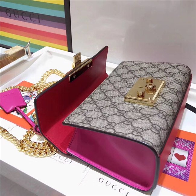 Gucci Padlock small GG Supreme Canvas Shoulder Bag (Varied Colors)