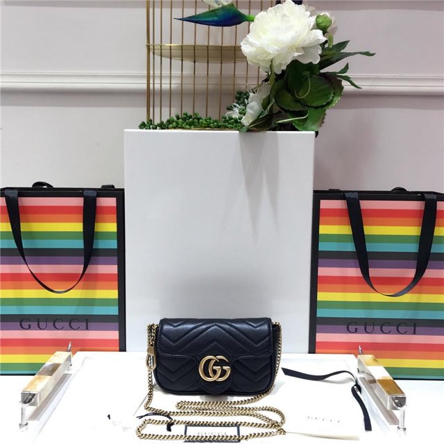 Gucci GG Marmont Matelasse Leather Super Mini Bag (Varied Colors)