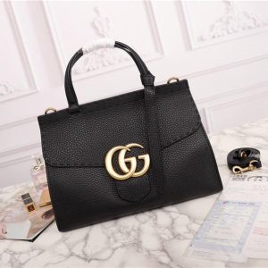 Gucci GG Marmont Leather Top Handle Bag (Varied Colors)