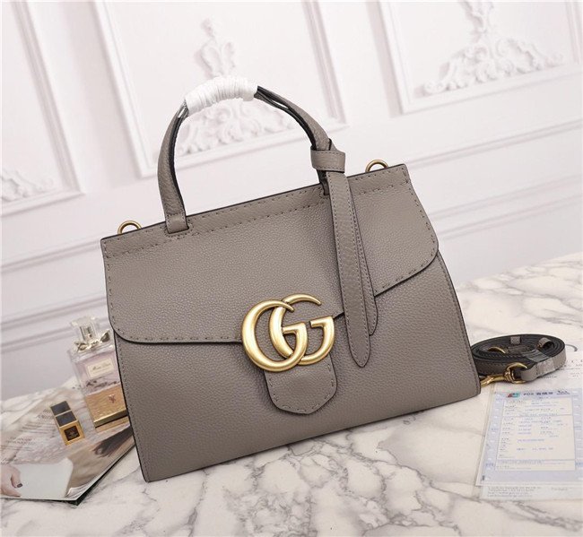 Gucci GG Marmont Leather Top Handle Bag (Varied Colors)