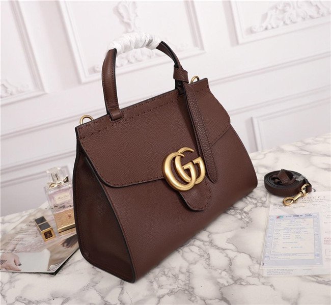 Gucci GG Marmont Leather Top Handle Bag (Varied Colors)