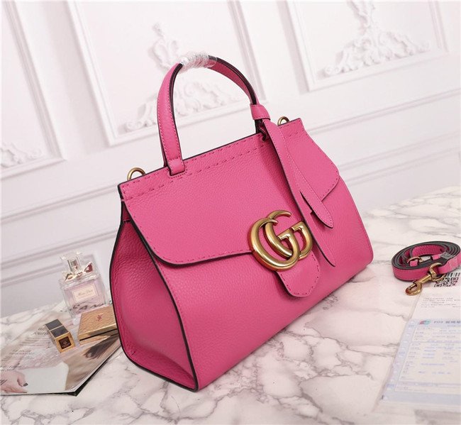Gucci GG Marmont Leather Top Handle Bag (Varied Colors)