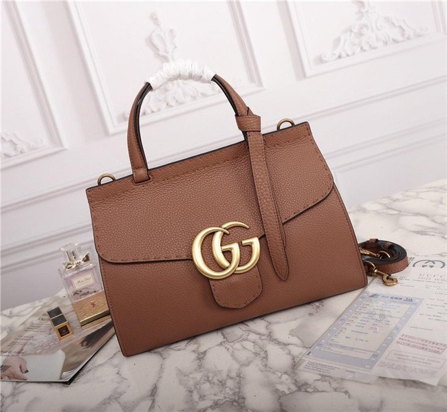 Gucci GG Marmont Leather Top Handle Bag (Varied Colors)
