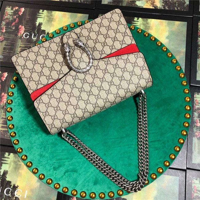Gucci Dionysus Medium GG Shoulder Bag Suede Brown canvas (Varied Colors) - Image 11