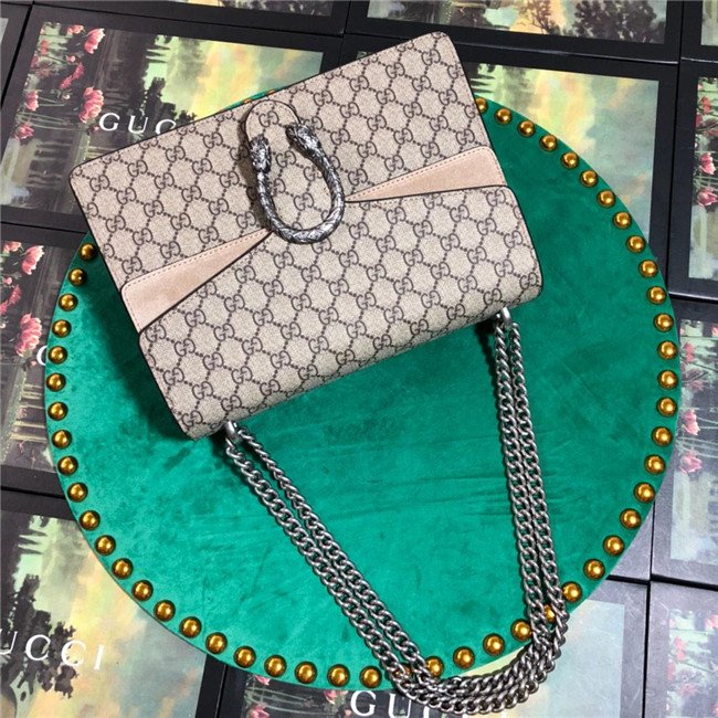 Gucci Dionysus Medium GG Shoulder Bag Suede Brown canvas (Varied Colors) - Image 20