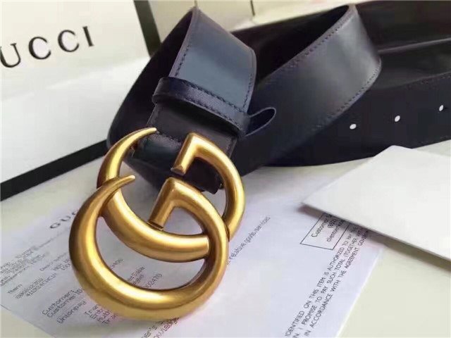 Gucci Wide Leather Belt with Double G Buckle (Varied Colors) 2015 Re-Edition - Image 110