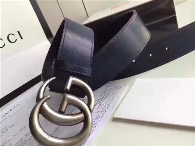 Gucci Wide Leather Belt with Double G Buckle (Varied Colors) 2015 Re-Edition - Image 119