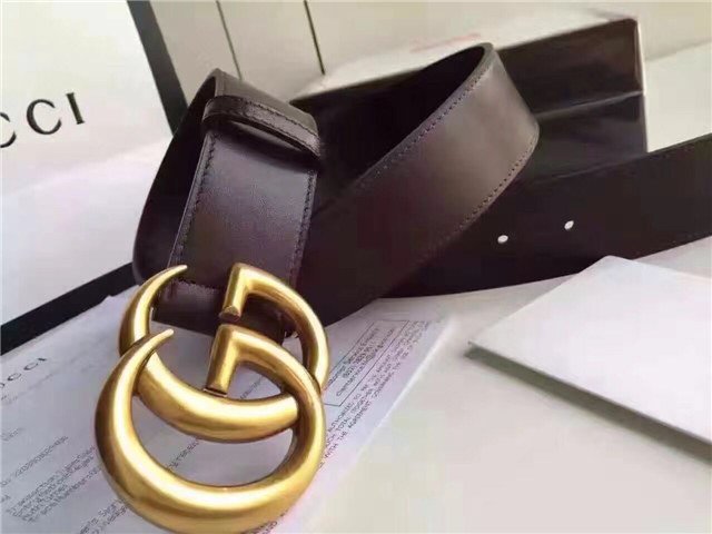 Gucci Wide Leather Belt with Double G Buckle (Varied Colors) 2015 Re-Edition - Image 137