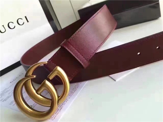 Gucci Wide Leather Belt with Double G Buckle (Varied Colors) 2015 Re-Edition - Image 146