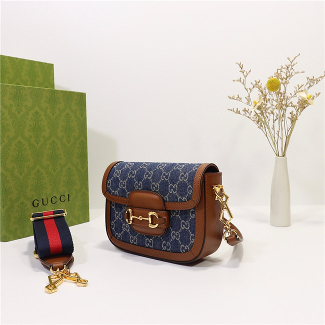 Gucci Horsebit 1955 Mini Bag GG Supreme Canvas 658574 (Varied Colors) - Image 3