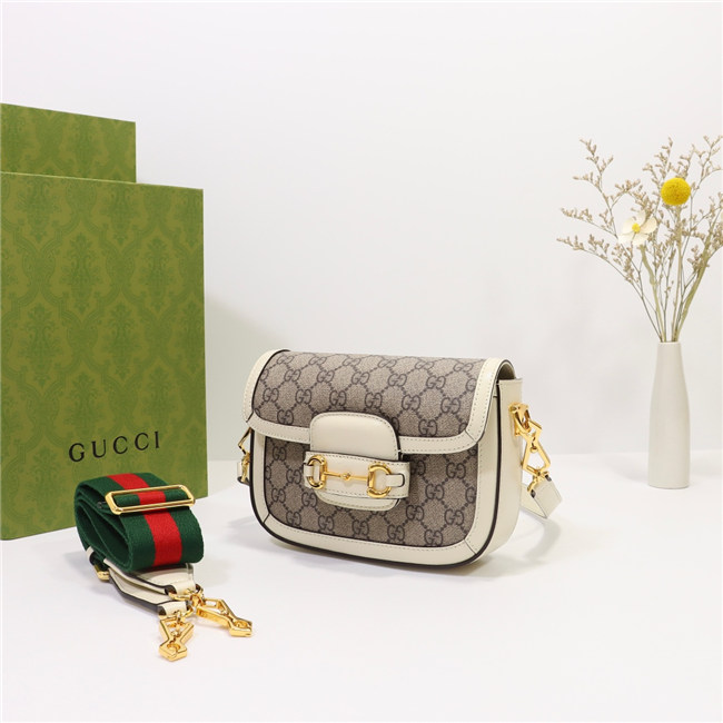 Gucci Horsebit 1955 Mini Bag GG Supreme Canvas 658574 (Varied Colors) - Image 23