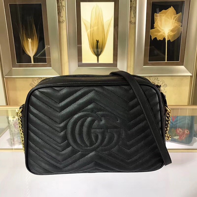 Gucci GG Marmont Medium Matelasse Shoulder Bag - Image 2