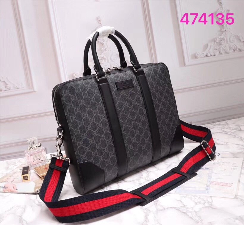 Gucci GG Black Briefcase - Image 2