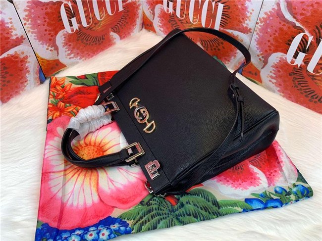 Gucci Zumi Grainy Leather Medium Top Handle Bag (Varied Colors) - Image 3