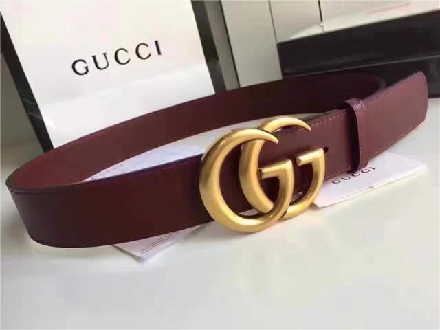 Gucci Wide Leather Belt with Double G Buckle (Varied Colors) 2015 Re-Edition - Image 147
