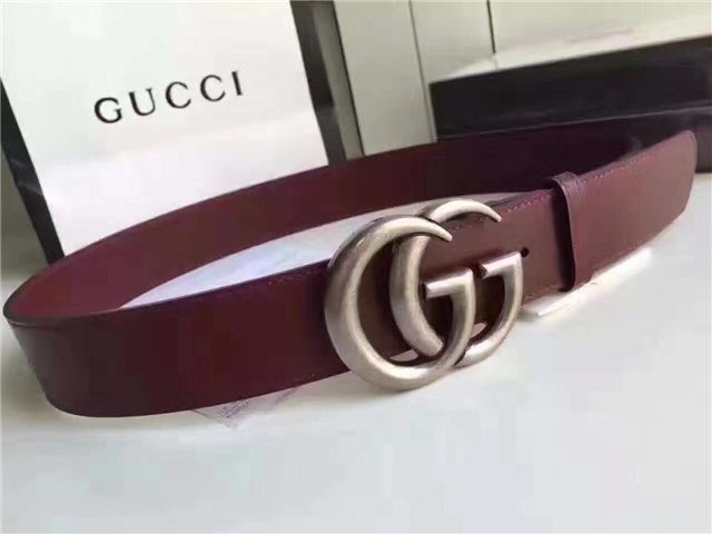 Gucci Wide Leather Belt with Double G Buckle (Varied Colors) 2015 Re-Edition - Image 156