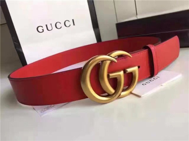 Gucci Wide Leather Belt with Double G Buckle (Varied Colors) 2015 Re-Edition - Image 165