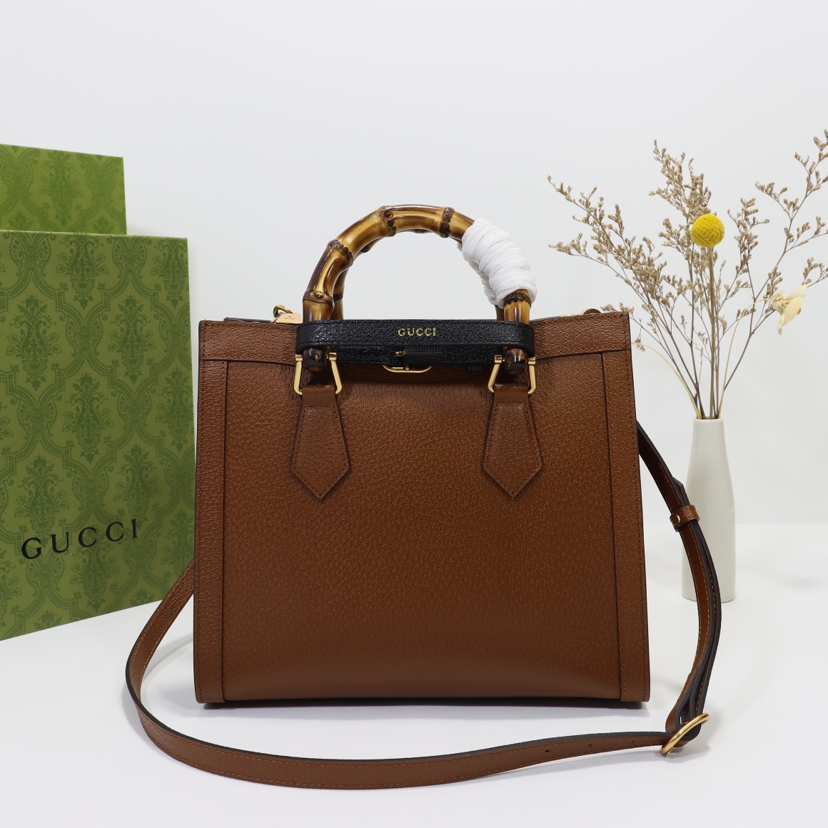 Gucci Diana Small Tote Bag (Brown) - Image 2