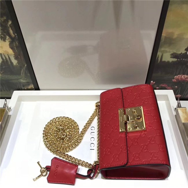 Gucci Padlock Small GG Supreme Canvas/Leather Shoulder Bag (Varied Colors) - Image 43