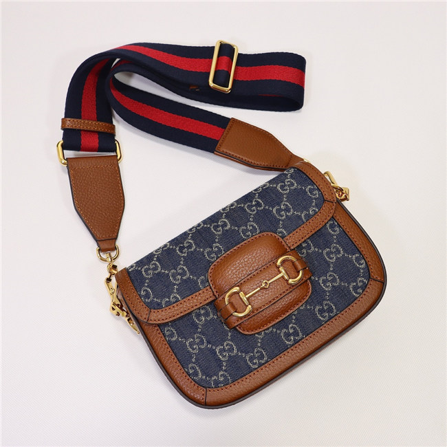 Gucci Horsebit 1955 Mini Bag GG Supreme Canvas 658574 (Varied Colors) - Image 4