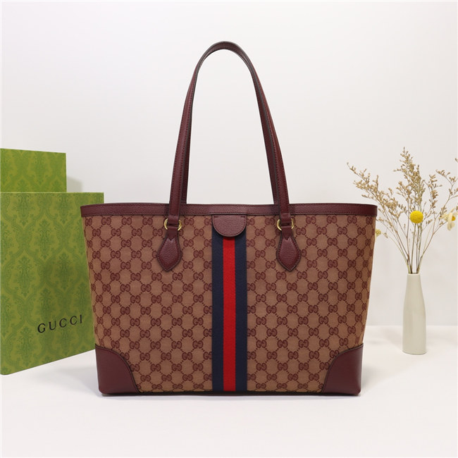 Gucci Ophidia Medium Tote With Web (Varied Colors) - Image 12
