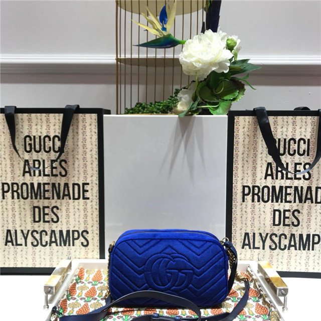 Gucci GG Marmont Matelasse Medium Shoulder Velvet Bag (Varied Colors) - Image 13