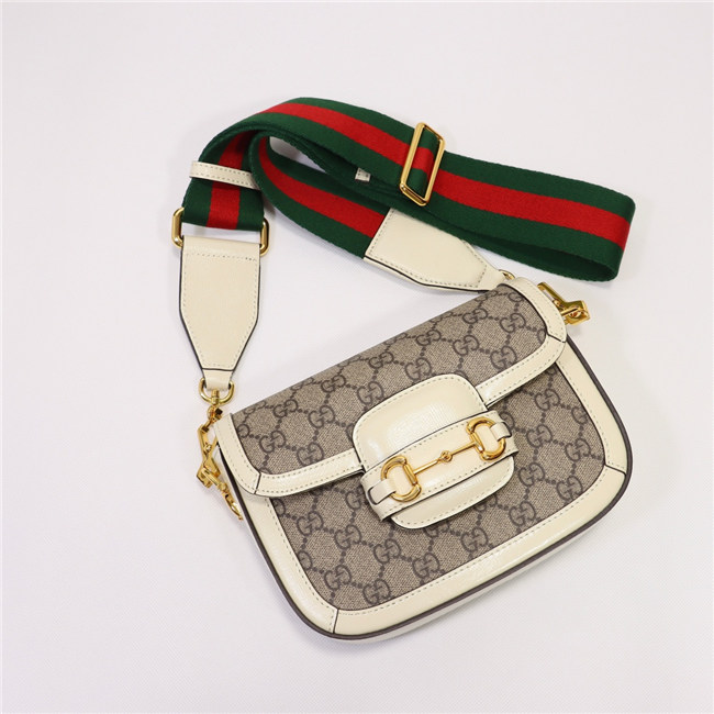 Gucci Horsebit 1955 Mini Bag GG Supreme Canvas 658574 (Varied Colors) - Image 24